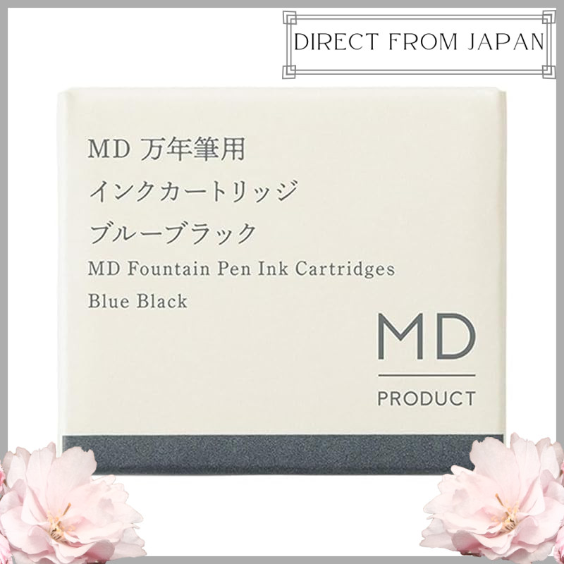 MIDORI Fountain Pen MD Fountain Pen Cartridges, Blue-Black, 38081006