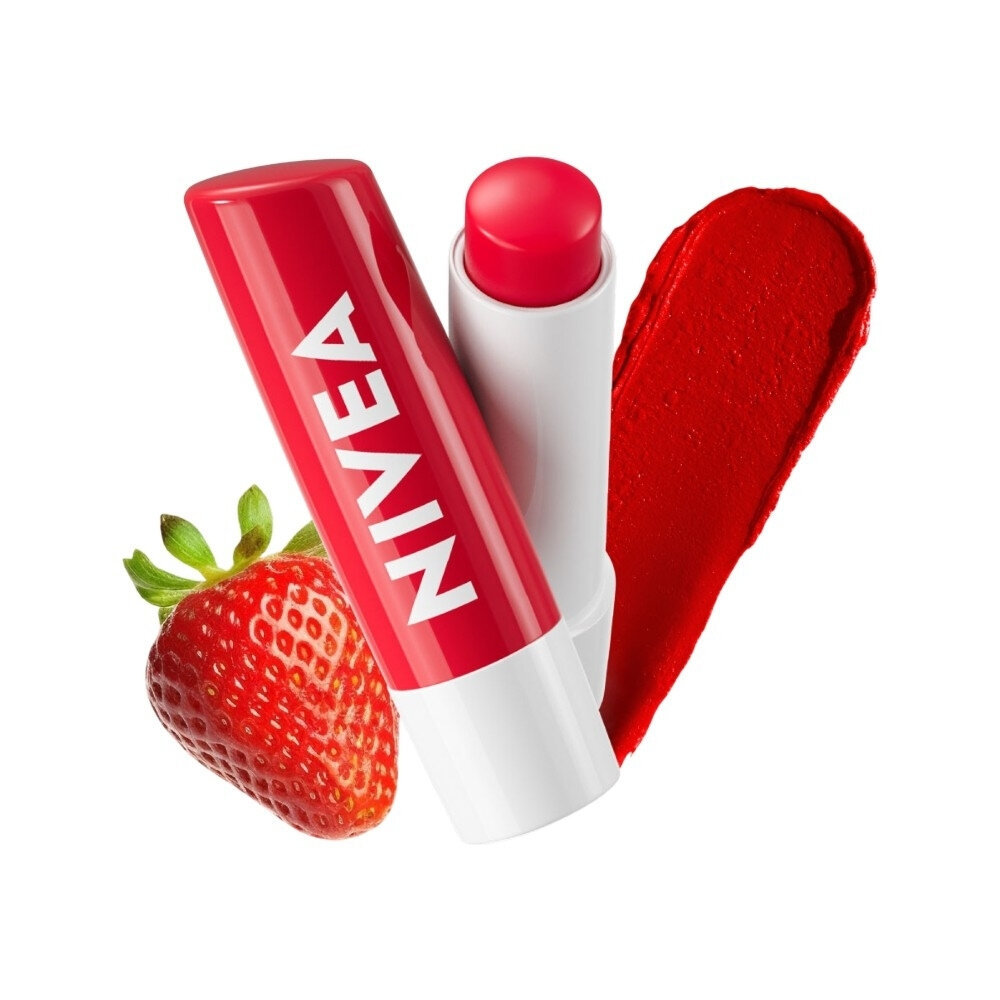 Nivea مرطب شفاه Sorbet Strawberry Shine ‏4.8 غ — صورة 3