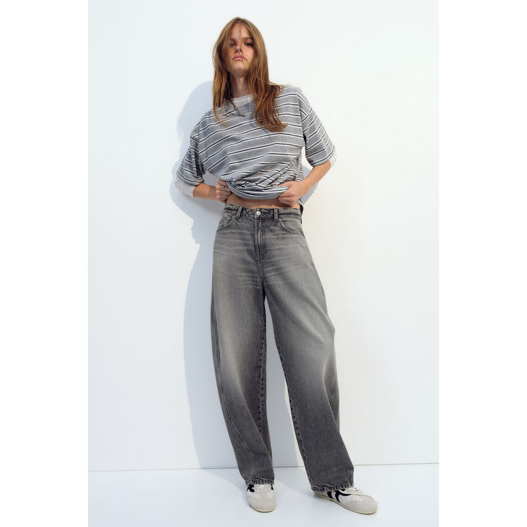 H&M جينز نسائي Barrel عالي الخصر — صورة 3