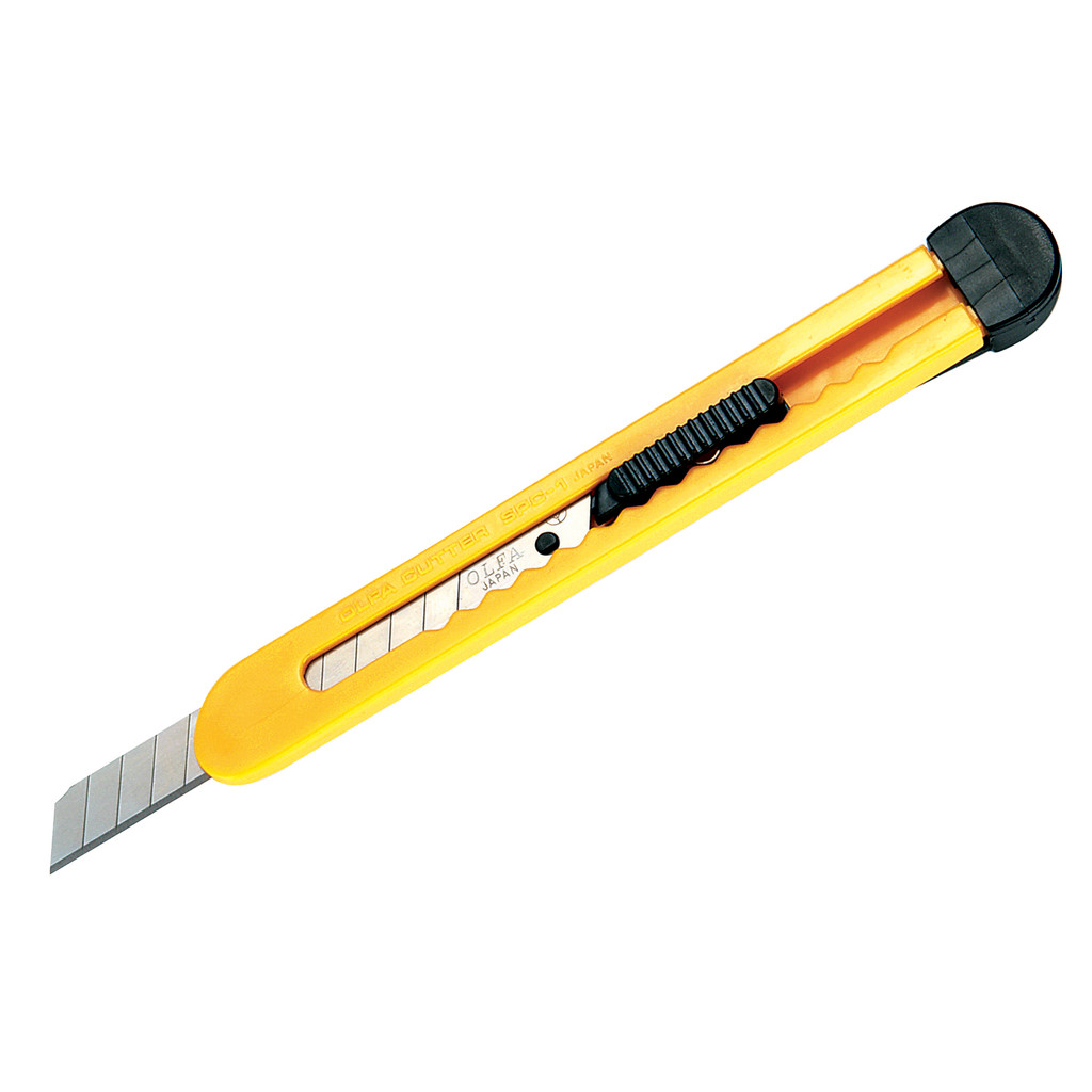 มีดคัตเตอร์ โอฟ่า รุ่น SPC-1/40 สีเหลือง