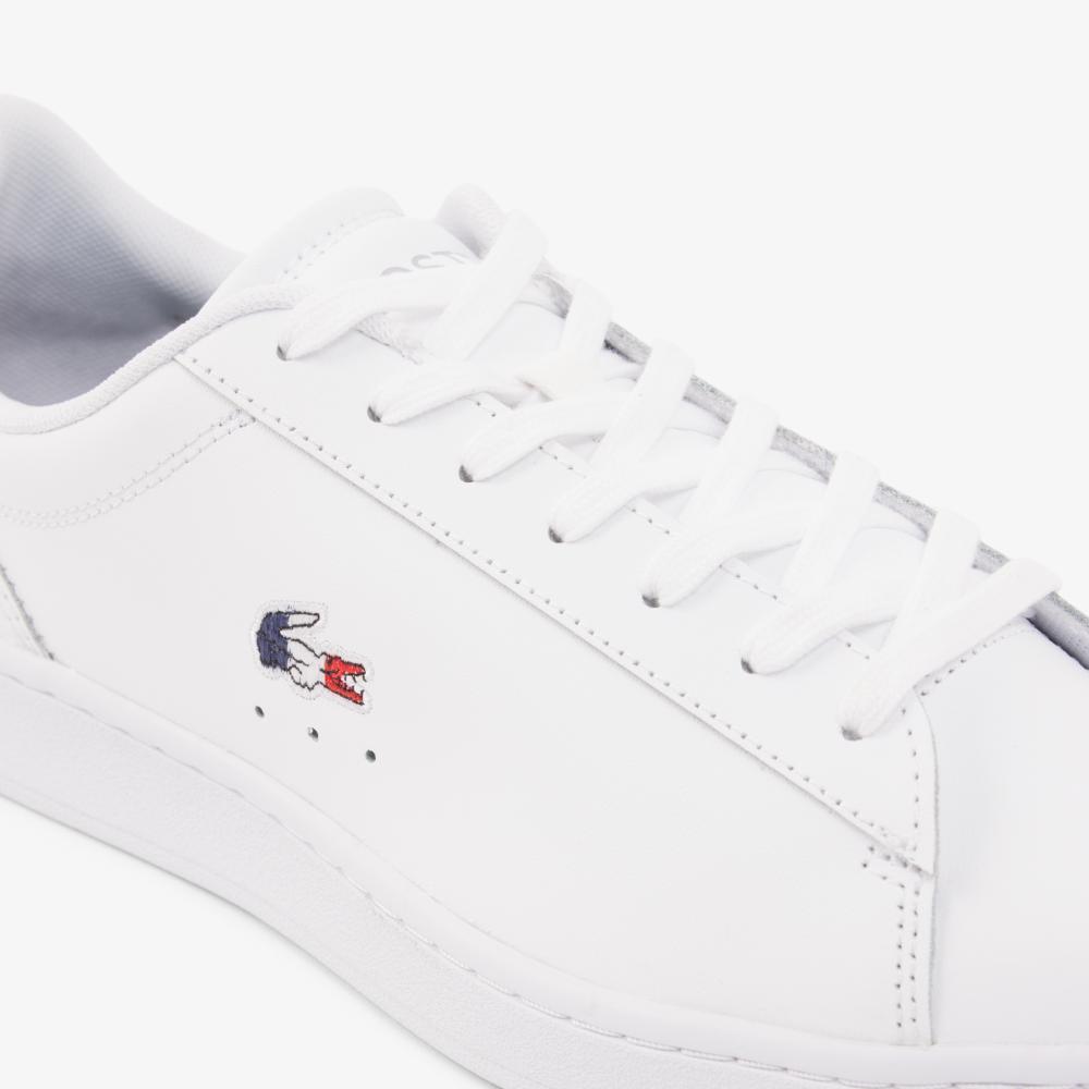 LACOSTE حذاء رجالي Carnaby Set جلد — أبيض — صورة 6