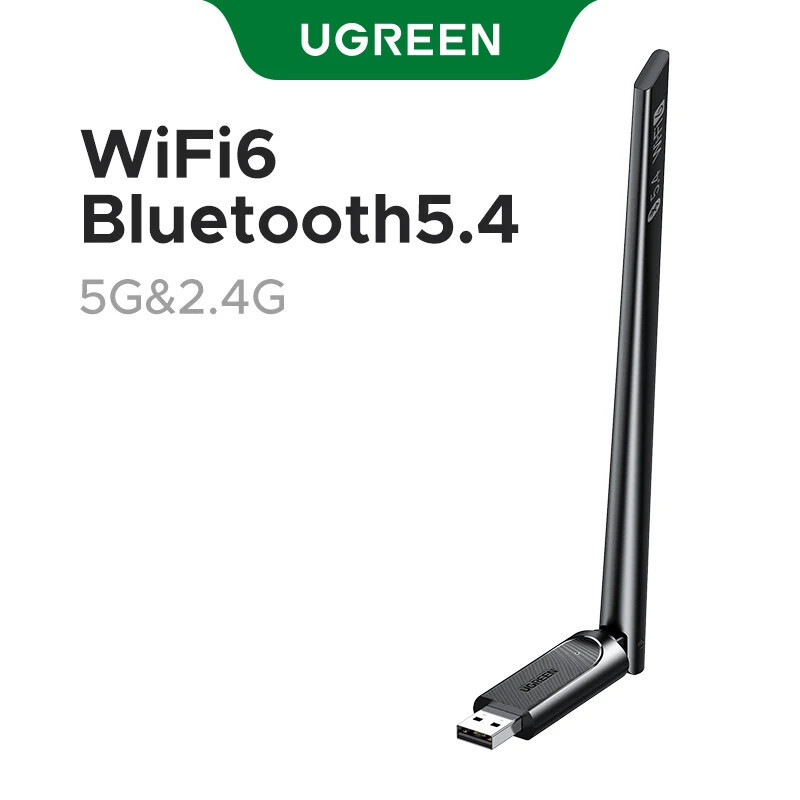 UGREEN อะแดปเตอร์ WiFi Bluetooth5.4 Adater AX900 5G & 2.4G Dual Band WiFi6 Dongle อะแดปเตอร์สําหรับแ