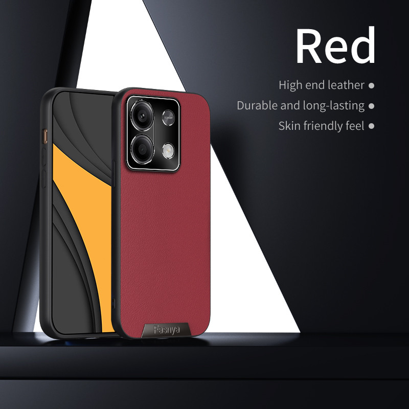 เคส Redmi NOTE 13 5G 2312DRAABG, 2312DRAABI หรูหราสร้างสรรค์หนังเปลือกเลนส์โลหะกรอบ Anti Drop ฝาครอบ