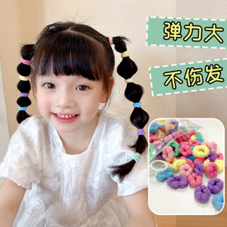 สีผมสำหรับเด็กสไตล์เกาหลี 100 ชิ้น มาพร้อมวงหัวเชือกดีไซน์น่…