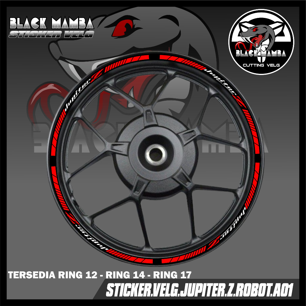 Jupiter Z Robot Rim Sticker - Yamaha Jupiter Z Robot A01 Tyre/Velg Variation Strip Sticker
