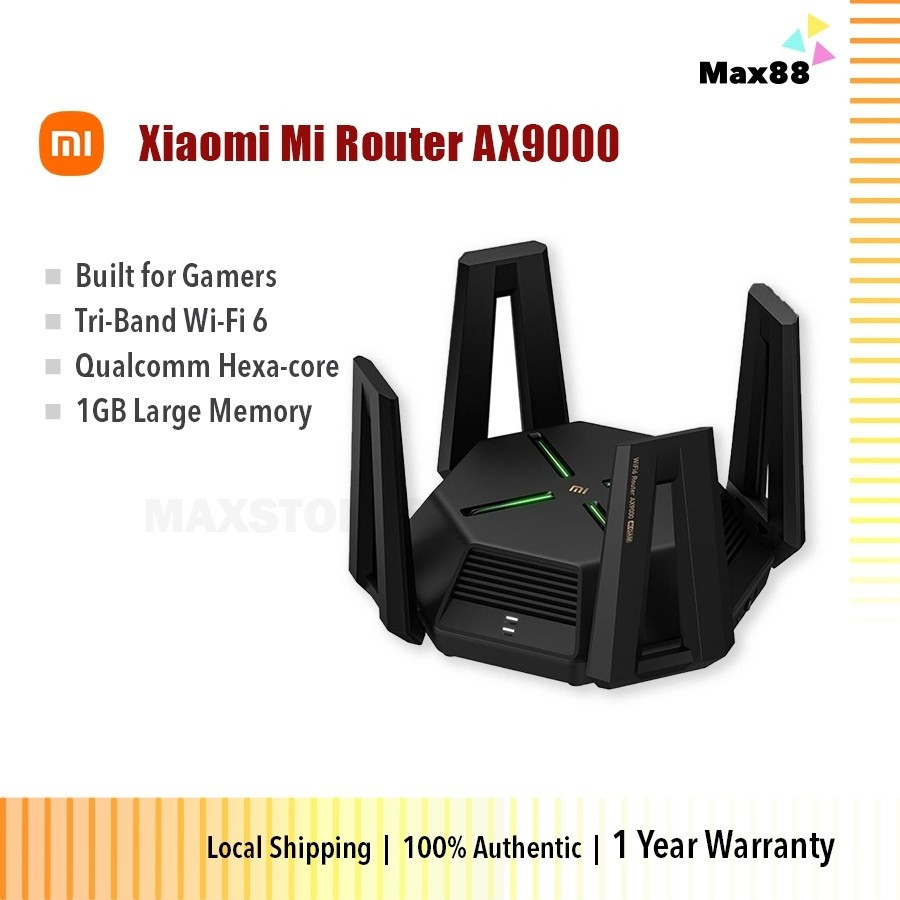 GlobalXiao Router AX9000 [ในตัวสําหรับนักเล่นเกม TriBand WiFi 6]HT99 51BK
