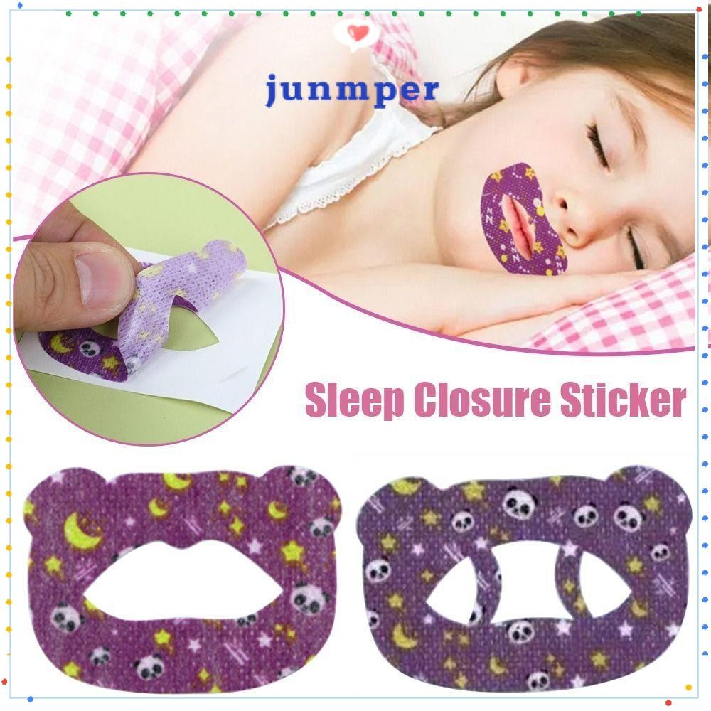 JUNMPER 30 ชิ้นแผ่นแปะหายใจปาก, ช่วยนอนหลับการดูแลสุขภาพเทปปิดปาก, ผ้าไม่ทอหยุดกรนสติกเกอร์ป้องกันการกรน