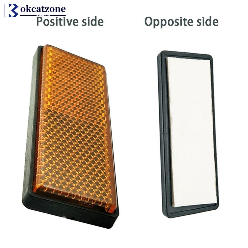 OKCATZONE 1 PC Lattice Reflectors พลาสติกสี่เหลี่ยมผืนผ้า Reflector รถจักรยานยนต์ ATV Dirt Bike Car 