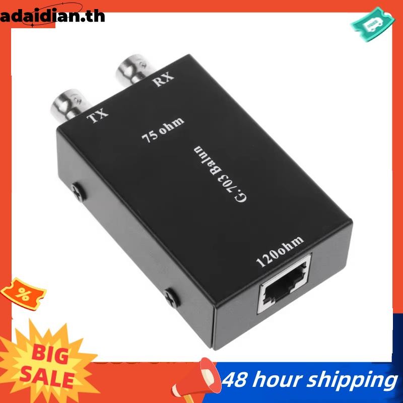 2.048Mbps G703 Coaxial BNC to RJ45 Transmitter E1 Converter Balance to Unbalance 75 Ohm to 120 Ohm I