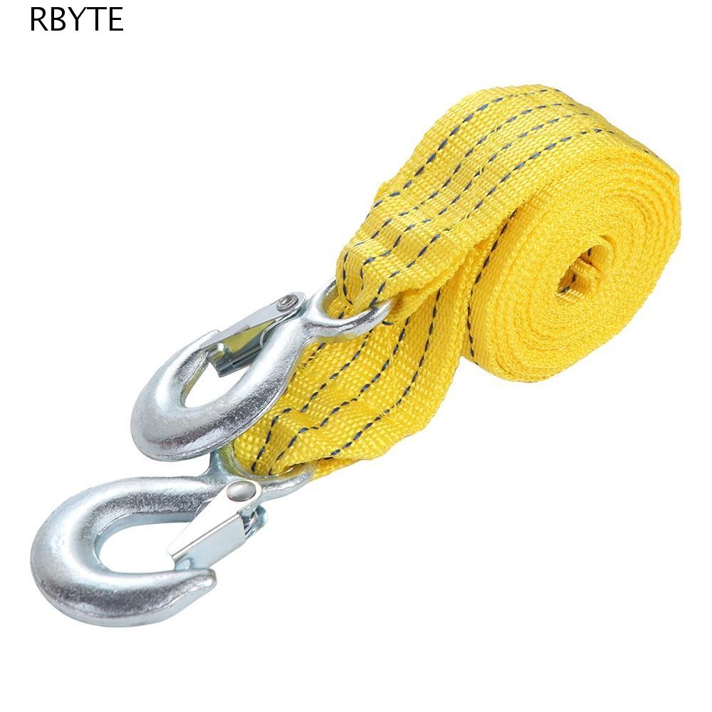 RBYTE รถพ่วงสาย, Heavy Duty High Strength Trailer เชือก,สายรัดลาก 3M 4M ทนทาน 3 ตัน 5 ตันฉุกเฉินสายเ
