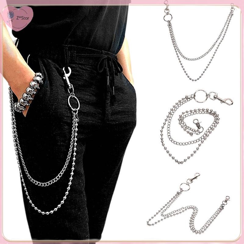 Z*Star Punk Women Men Chain Key Chain Rock Pants Pant Jean Hip Hop Decor.