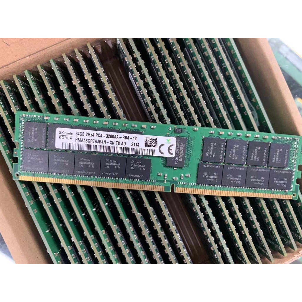 SK Hynix 64G 2Rx4 DDR4 3200AA ECC REG PC4-3200AA หน่วยความจําเซิร์ฟเวอร์