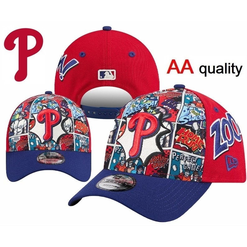หมวก 59FIFTY Philadelphia Phillies ทรง_low profile ดูดซับเหงื่อดี กันยูวี