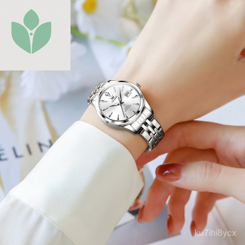 นาฬิกา Oris นาฬิกาควอตซ์ ธุรกิจ กันน้ำ เรืองแสง นาฬิกาผู้หญิง MKLA