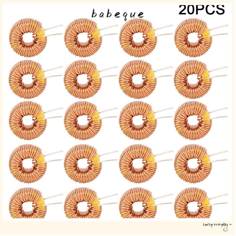 BABEQUE 20PCS Toroid Inductor ลวด,แนวตั้ง Toroid 0.6 มม.Troidal Inductor,ความต้านทานต่ํา 100UH Toroi