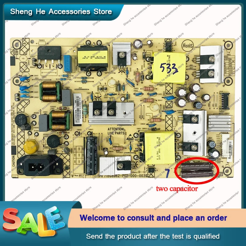 Original 50PUF6693/T3 แผ่นไฟ 715G8962-P02-000-003S 715G8962-P04-000-003S สองตัวเก็บประจุ