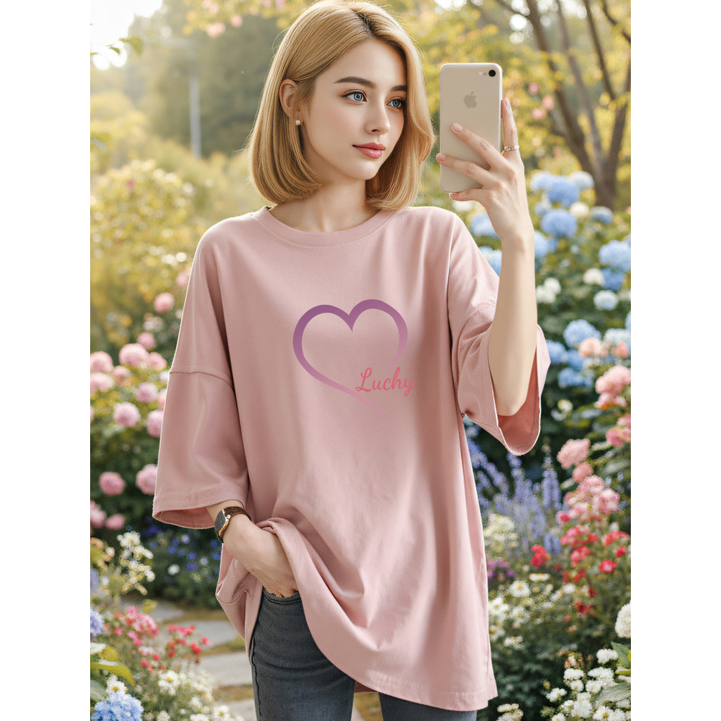 2Y321 [AIYOU] M-5XL TShirt Crop Top TShirt เสื้อผ้า T เสื้อ Plus ขนาดหลวมเสื้อยืด Oversizeรอบคอสาวสุ