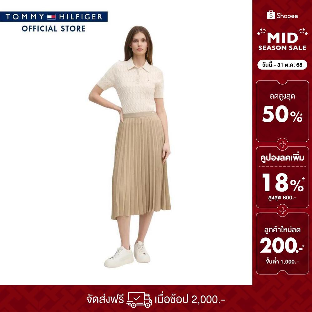 Tommy Hilfiger เสื้อสเวตเตอร์ ผู้หญิง รุ่น WW0WW45210 0F5 - สีเบจ