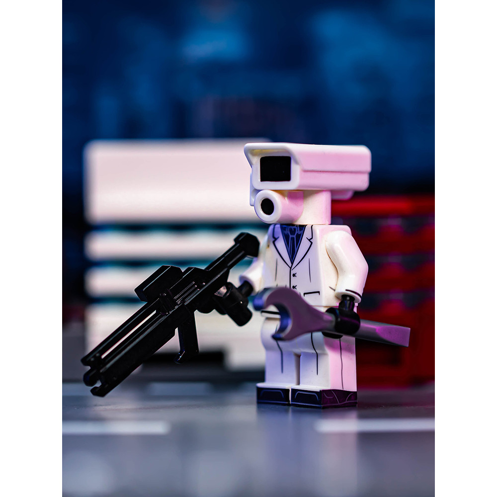 เลโก้ skibidi toilet skibidi toilet ชุดสูทสีขาวของคนเฝ้าระวัง VS คนห้องน้ำ