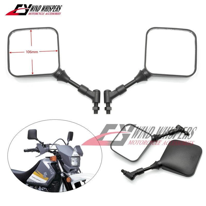 กระจกมองหลังรถจักรยานยนต์สําหรับ Suzuki DR 200 250 350 650 S DRZ DR-Z 400 DR200 DR250 DR350 DR650S D