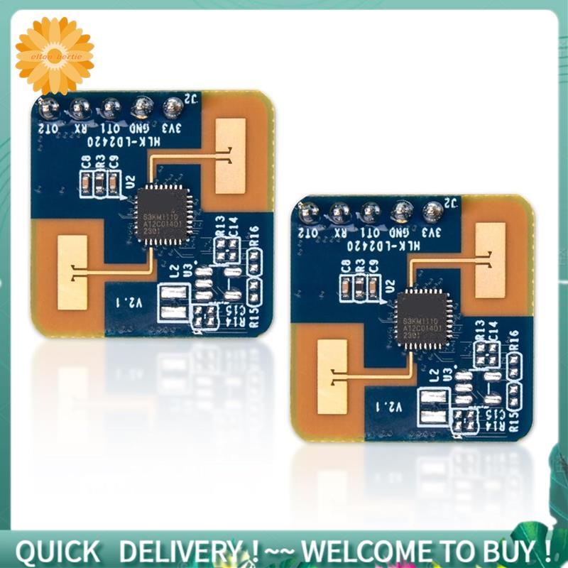 Human 2 ชิ้นสมาร์ท LD2420 24GHz MmWave Sensor โมดูล Human Presence & Motion Detection ฟังก์ชั่น