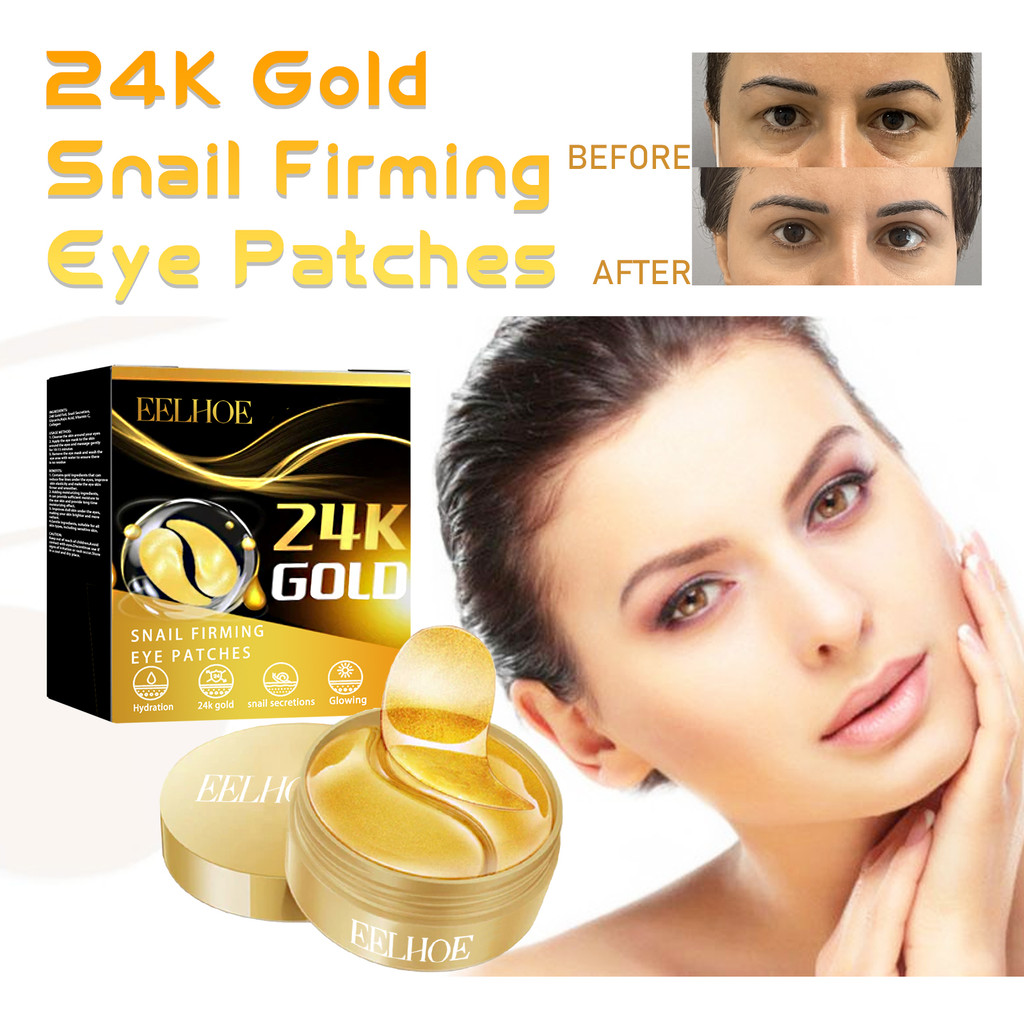 TH STOCK>24K Gold Firming Eye Mask สําหรับลดริ้วรอยรอบดวงตาฉีกขาดและยกกระชับผิว*taiguo23