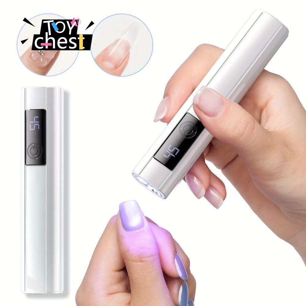 TOYCHEST โคมไฟเล็บ LED, Quick Drying 45s Timer Mini เครื่องเป่าเล็บแสง, อุปกรณ์เครื่องมือทําเล็บจอแส