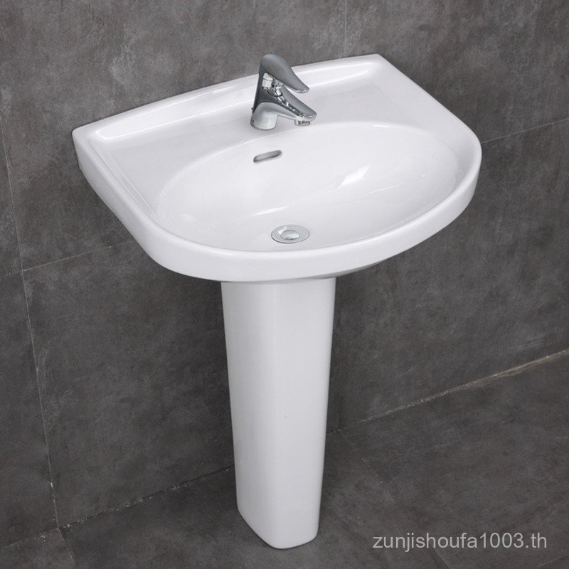 Hengbai อ่างคอลัมน์คุณภาพสูง LWN251/+ 220FRB Zhijie อ่างล้างหน้าเคลือบระเบียงคอลัมน์อ่างล้างหน้า