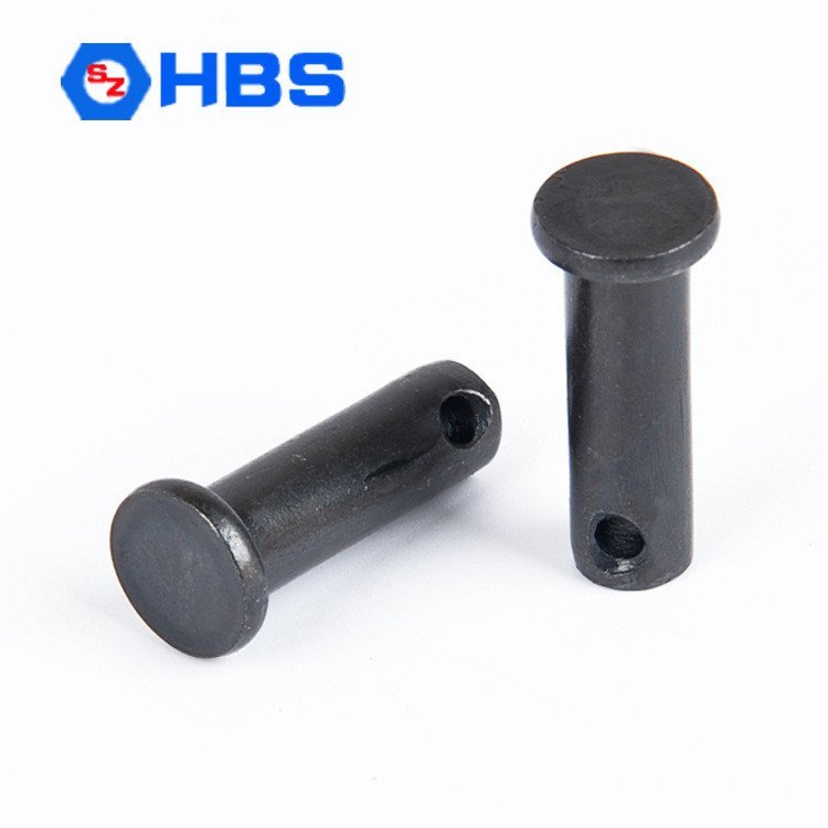 Pin Shaft M4M5M6M8GB882b หัวแบนพร้อมรูพินทรงกระบอก Blackening ตําแหน่ง Pin Nail Pin Latch Shaft Pin 
