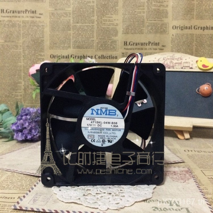 12cm12V เฉพาะ 4715KL-04W-B56 พัดลมมด NMB Y4574 Dell Original 1.3 A 0F7P