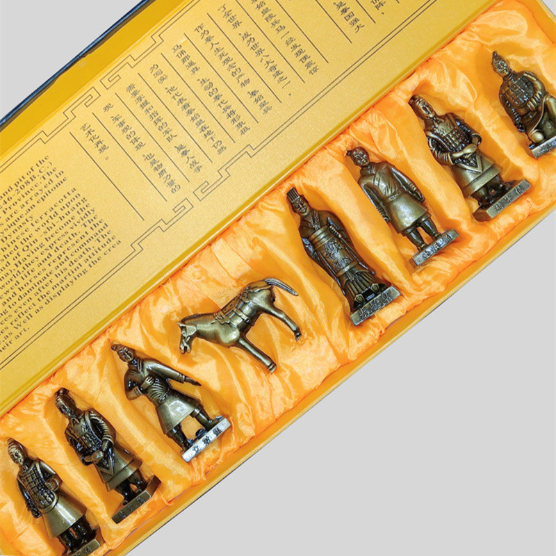 Terracotta Warriors เครื่องประดับ Xian Tourist ของที่ระลึก Xian งานฝีมือพิเศษโลหะของขวัญสร้างสรรค์สํ