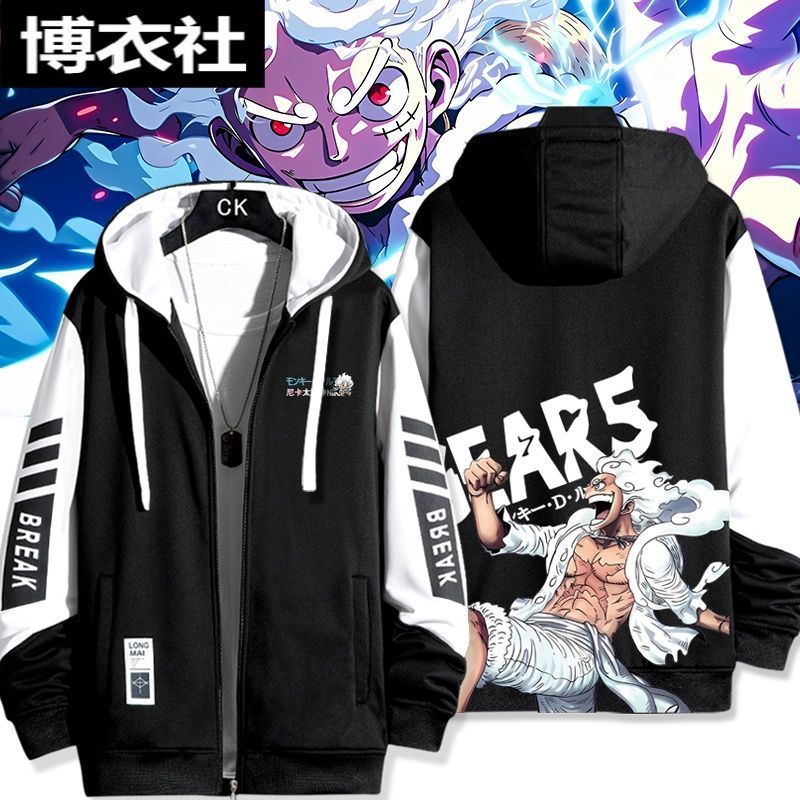 แจ็กเก็ตฮู้ดลายวันพีซลุฟฟี่ สำหรับผู้ชายผู้หญิง และเยาวชน สไตล์แคชวล สวมได้ทุกรูปแบบ