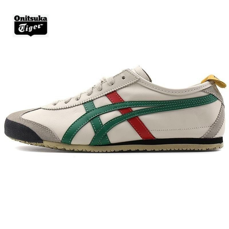 Onitsuka Tiger Mexican 66 Women's Shoes หนังแท้ DL408-1684 รองเท้ากีฬาสำหรับสวมใส่ในวันหยุด