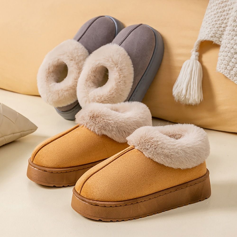 ฮูอิชู รองเท้าลุยหิมะ ขนหนา อบอุ่น สำหรับผู้หญิง - รูปที่ 4