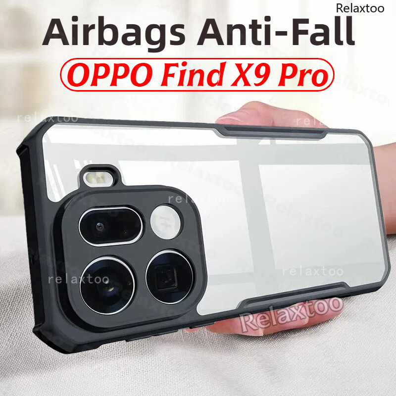 OPPO ค้นหา X9 Pro 5G กันกระแทกปลอกใสสําหรับ OPPO ค้นหา X9 FindX9 OPPOFindX9 Pro FindX9Pro 5G 2025 เคสโทรศัพท์อะคริลิคใส TPU กันชนกรณีโปร่งใสซิลิโคนกันชนปกหลัง