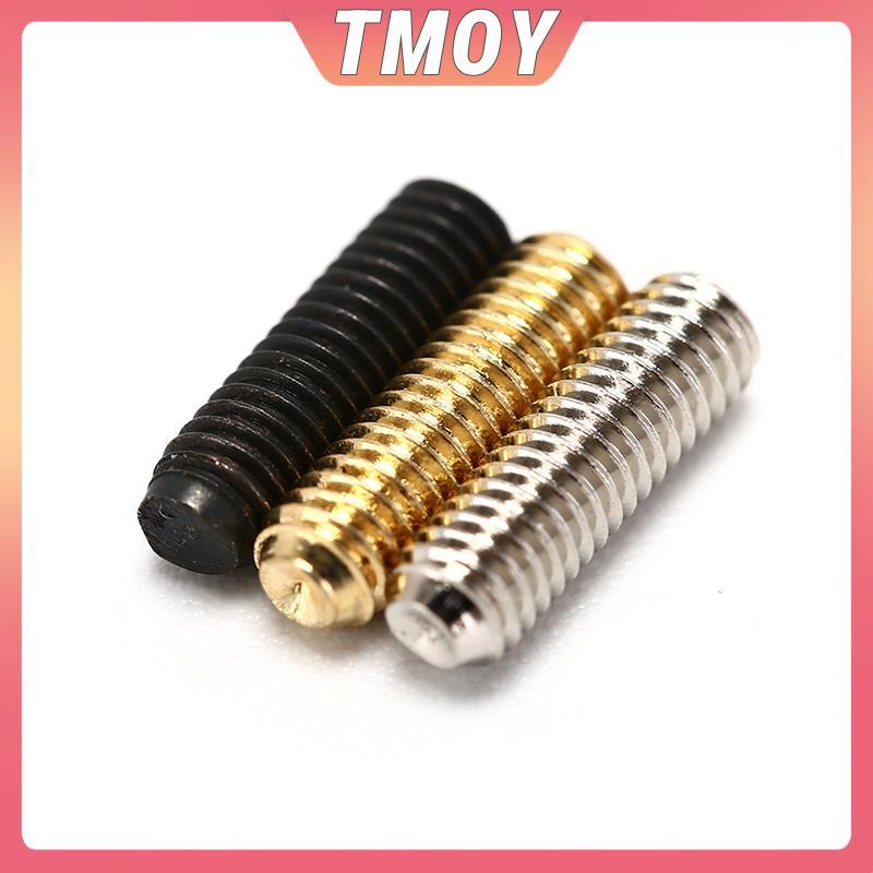 TMOY 12PCS Electric Bass กีตาร์สะพานอานสกรูหกเหลี่ยม Tremolo Bridge Hex สกรู TMOY
