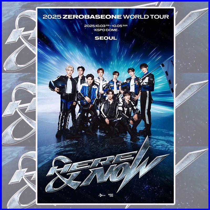 SQ3 ZEROBASEONE Self-Adhesive โปสเตอร์ KSPO DOME World Tour Here & ตอนนี้ Home Wall ตกแต่งดาว Periph