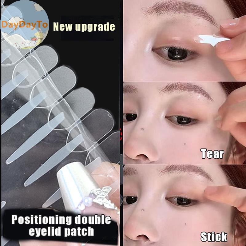 DayDayTo 96 / 160 / 320 แผ่นแปะตาสองชั้นพร้อมที่จับตําแหน่งเสริมธรรมชาติที่มองไม่เห็นยาวนาน Big Eye 