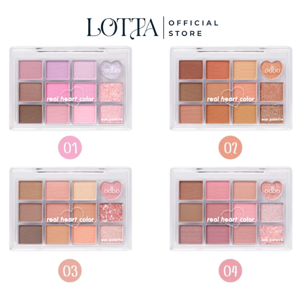 OD2019 ODBO REAL HEART COLOR EYE PALETTE อายพาเลท