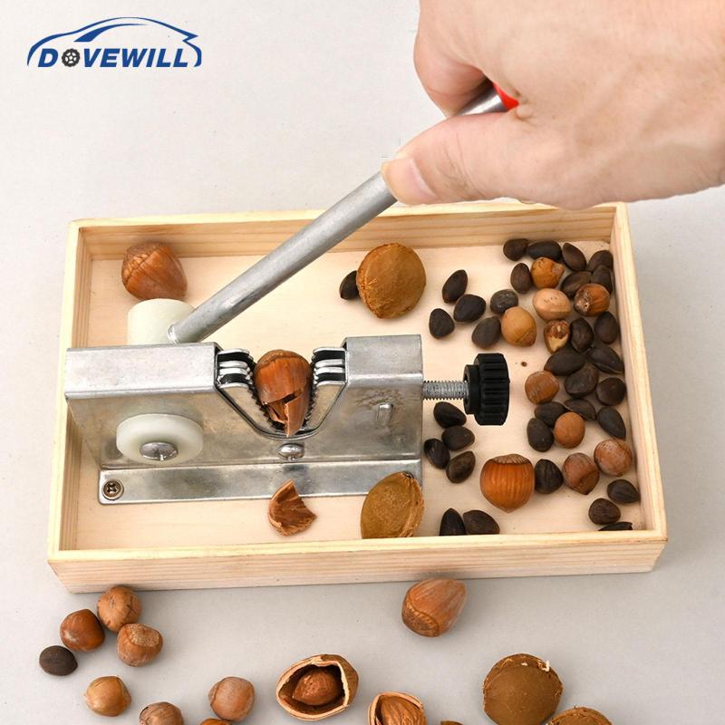[Dovewill] Nut Cracker Tool ดีไซน์หยักสําหรับงานหนักสําหรับ Pecans, อัลมอนด์ปรับได้