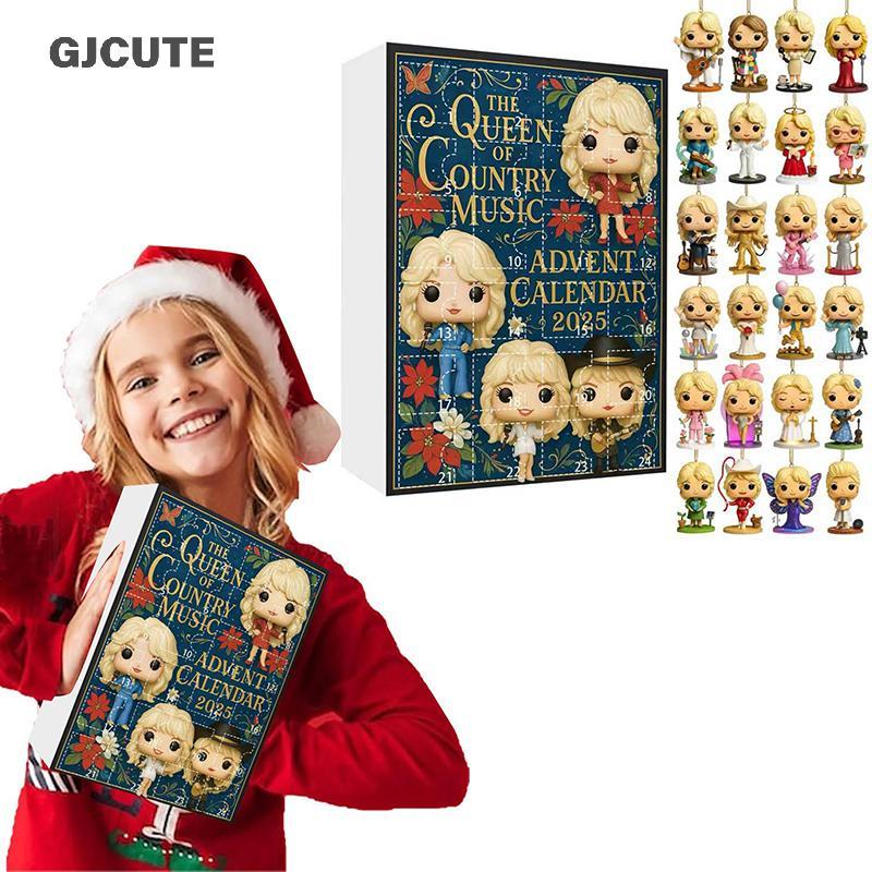 GJCUTE 2025 ปฏิทินจุติ 24 วันปฏิทินนับถอยหลังพร้อมสัญลักษณ์ดนตรีของสะสมฮาโลวีนจุติปฏิทินของขวัญ WTD