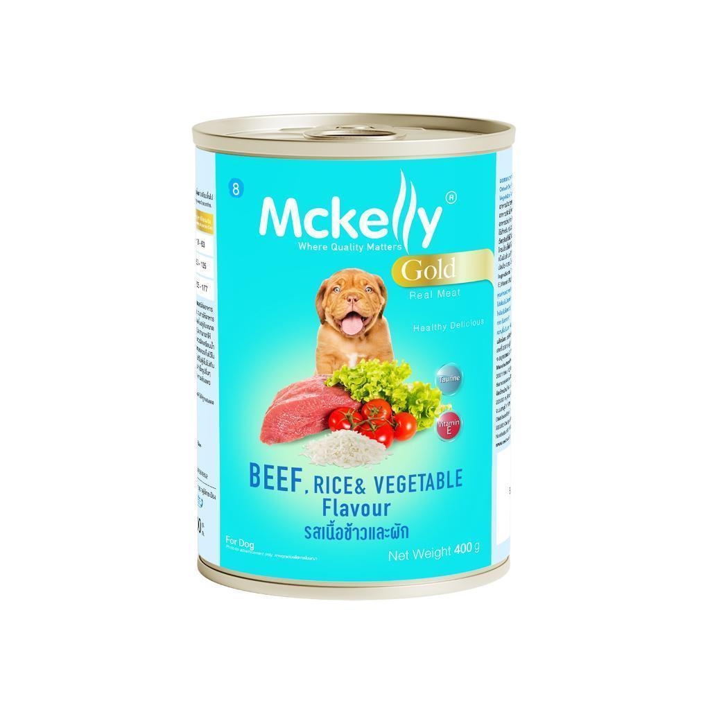 Mckelly Gold แมคเคลลี่ โกลด์ อาหารเปียกกระป๋องสุนัข 400 กรัม [ยกโหล 12 กระป๋อง] ราคา ถูกที่สุด ดีลบีเคเค แกลเลอรีภาพที่ 9