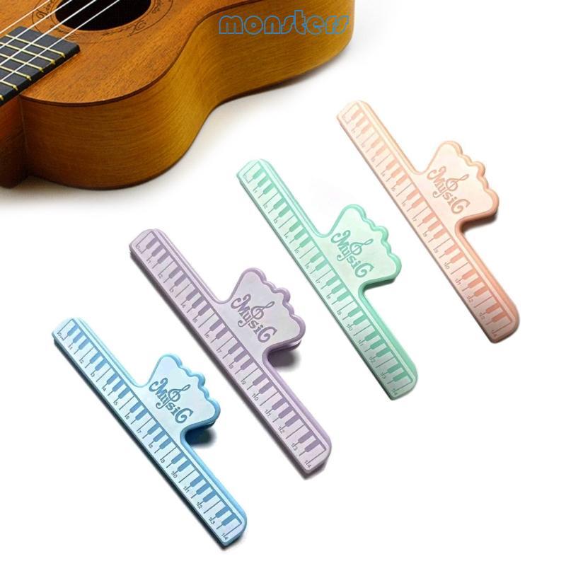 Mon Professional Music Sheet Clip Music Page Holder Plastic Music Score Fixed Clip for Play Instrume