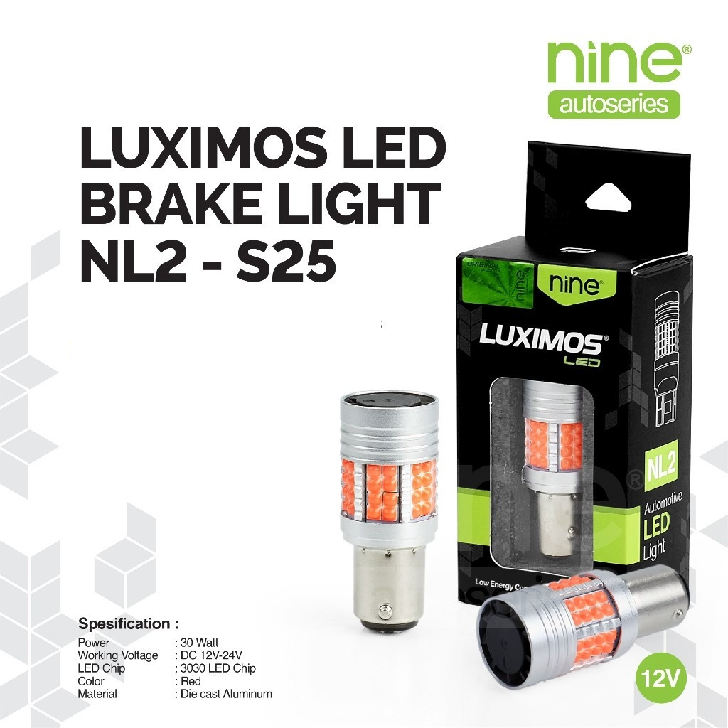 MERAH MATA LUXIMOS ไฟเบรครถ Dajjal S25 BAY15D 48 สีแดง Eye Point NL2 - NINE SURABAYA