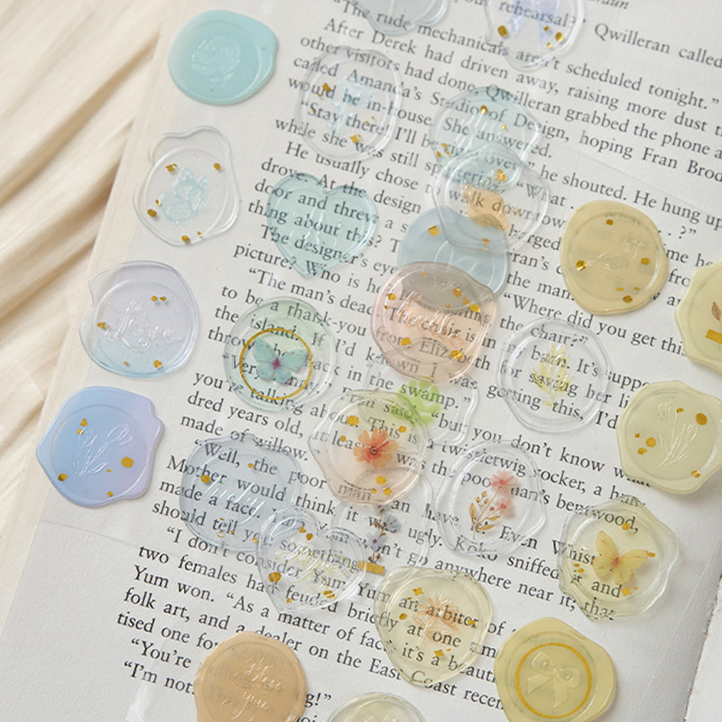 Wax Seal Series Bronzing สติ๊กเกอร์สมุดภาพ Deco DIY สติ๊กเกอร์ - รูปที่ 4