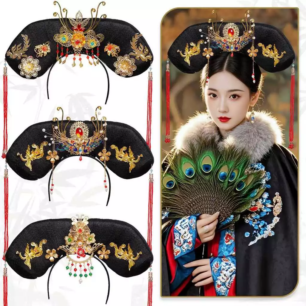 เครื่องประดับผมสไตล์โบราณ Qinghan ลายตาราง รุ่น Combin20251028 thumbnail 3