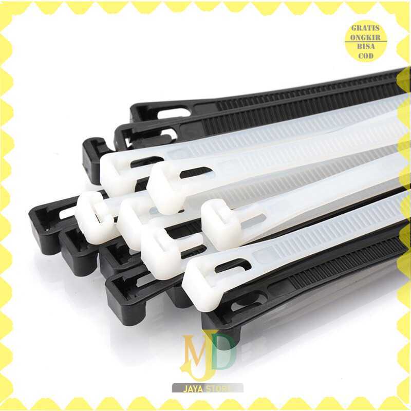 Taffif Cable Ties Zip Cable Organizer นํากลับมาใช้ใหม่ได้ 8x400 มม. 100 ชิ้น - NL816 -MJD-GUARD