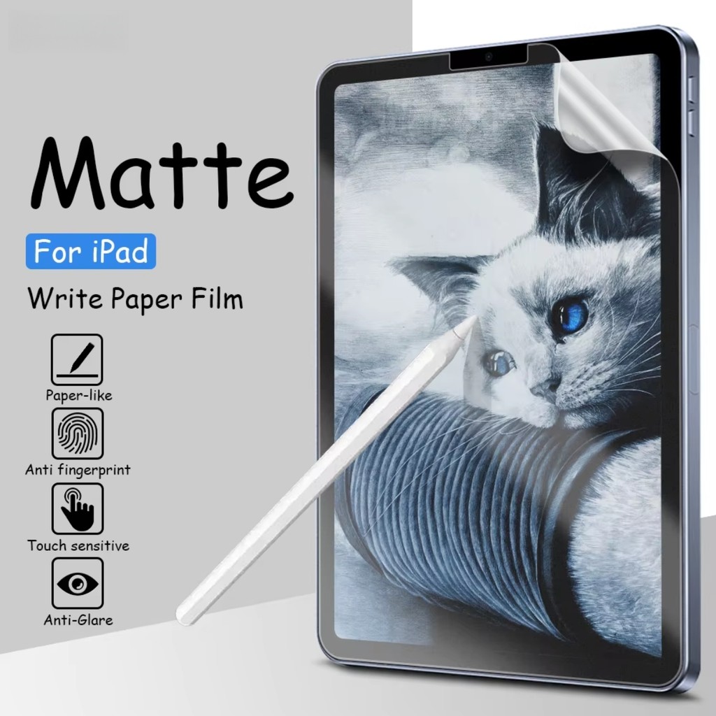ฟิล์มกระจก เนื้อกระดาษ PaperLike Focus สำหรับ iPad Air8/7/6/5/4 Gen11/10/9/8/7 Mini7/6 Pro 2025/2024/2022/2020/2021/2018