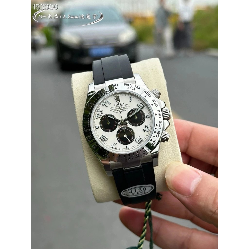 R ROLEX Daytona ️ รุ่นใหม่ล่าสุด ความหนา 12.2mm Arrival!! ️ C Factory Daytona ขนาด: 40 มม. x ใหม่ 12