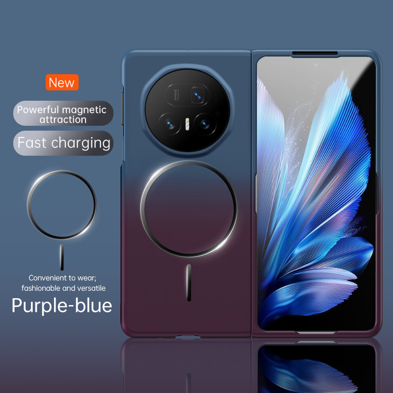 Skin Friendly Matte Magnetic Gradient สีเคสโทรศัพท์สําหรับ Honor V5 VS3 V3 VS2 V2 ไร้สายชาร์จพลาสติก